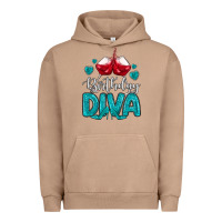 Pigment Burro birthday diva turquoise Urban Hoodie - MaliasSmallBusiness