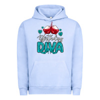 Pigment Grape Ice birthday diva turquoise Urban Hoodie - MaliasSmallBusiness