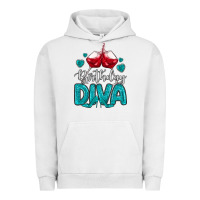 Pigment Lunar Rock birthday diva turquoise Urban Hoodie - MaliasSmallBusiness