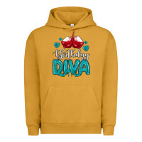 Pigment Peanut Butter birthday diva turquoise Urban Hoodie - MaliasSmallBusiness