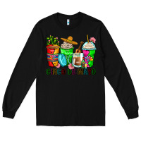 Black cinco de mayo coffee cups Long Sleeve Tee - Zillion Design Studio