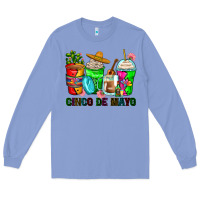 Colony Blue cinco de mayo coffee cups Long Sleeve Tee - Zillion Design Studio