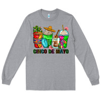 Heather Grey cinco de mayo coffee cups Long Sleeve Tee - Zillion Design Studio