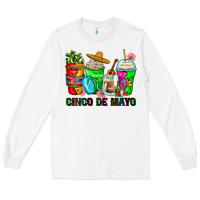 White cinco de mayo coffee cups Long Sleeve Tee - Zillion Design Studio