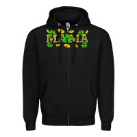 Black St. Patricks Day mama Zipper Hoodie - Neo Western