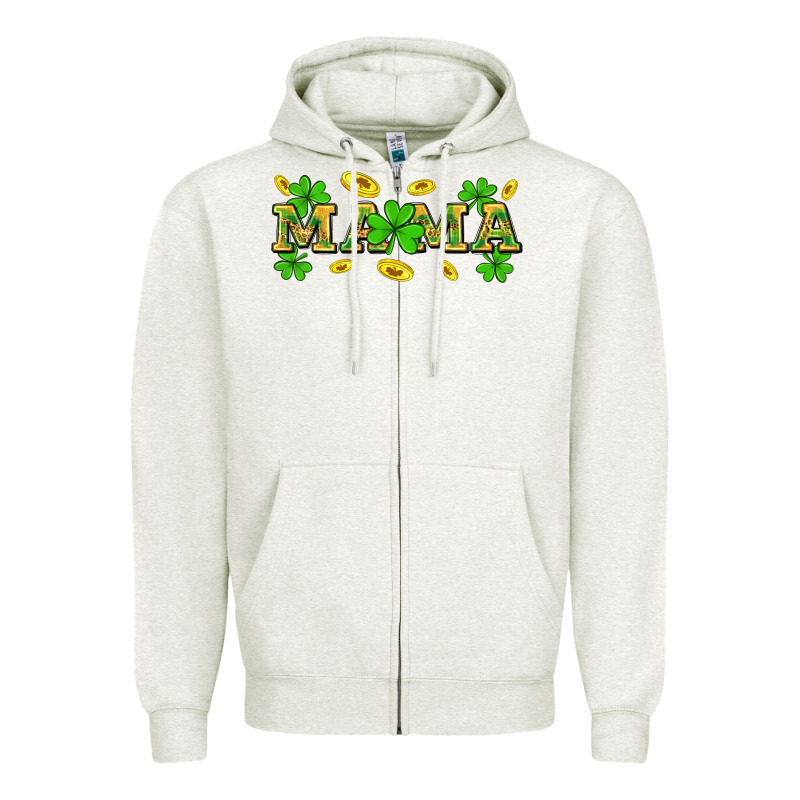St. Patricks Day Mama Zipper Hoodie by Neo Western | Teevron
