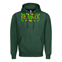 Sports Green St. Patricks Day mama Zipper Hoodie - Neo Western