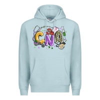 Blue Mist cna mardi gras Premium Hoodie - MaliasSmallBusiness