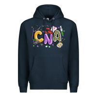 Navy cna mardi gras Premium Hoodie - MaliasSmallBusiness