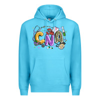 Ocean Blue cna mardi gras Premium Hoodie - MaliasSmallBusiness