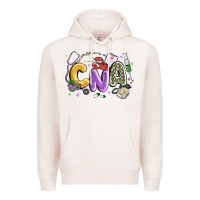 Pale Pink cna mardi gras Premium Hoodie - MaliasSmallBusiness