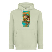 Matcha dead tired fueled by coffee 12 oz can cooler  (slim) Heavyweight Hoodie - Artiststas