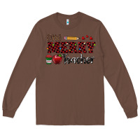 Chestnut one merry teacher Long Sleeve Tee - RanaPortraitStore