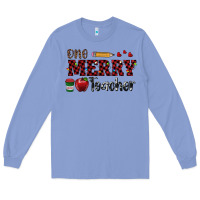 Colony Blue one merry teacher Long Sleeve Tee - RanaPortraitStore