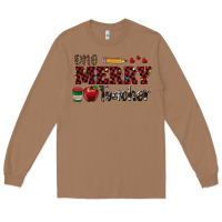 Toasted Coconut one merry teacher Long Sleeve Tee - RanaPortraitStore