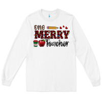 White one merry teacher Long Sleeve Tee - RanaPortraitStore