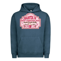 Pigment Midnight Navy santas hot chocolate Urban Hoodie - MaliasSmallBusiness