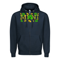 Navy St. Patricks Day mini Zipper Hoodie - Neo Western