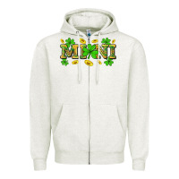 Oatmeal Heather St. Patricks Day mini Zipper Hoodie - Neo Western