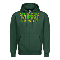 Sports Green St. Patricks Day mini Zipper Hoodie - Neo Western
