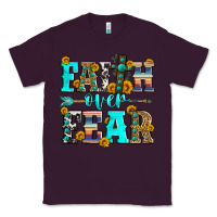 Plum faith over fear Classic Tee - Zillion Design Studio