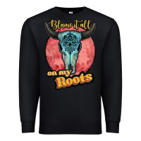 Black blame it all on my roots white Premium Sweatshirt - JahusDesignShop