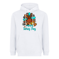 White happy turkey day Heavyweight Hoodie - JahusDesignShop