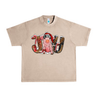 French Oak Christmas Joy With Pig Urban Heavy Tee - RanaPortraitStore