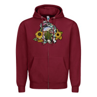 Burgundy western horseshoe Zipper Hoodie - SublimationCraftShop