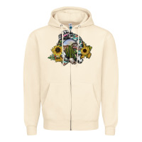 Sandshell western horseshoe Zipper Hoodie - SublimationCraftShop