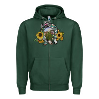 Sports Green western horseshoe Zipper Hoodie - SublimationCraftShop