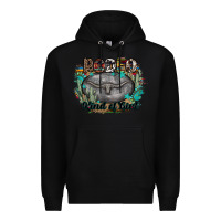 Black rodeo kind of girl Premium Hoodie - MaliasSmallBusiness