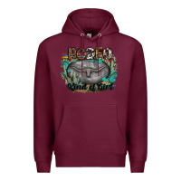 Burgundy rodeo kind of girl Premium Hoodie - MaliasSmallBusiness