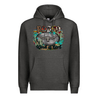 Charcoal Heather rodeo kind of girl Premium Hoodie - MaliasSmallBusiness