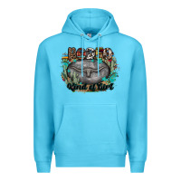 Ocean Blue rodeo kind of girl Premium Hoodie - MaliasSmallBusiness