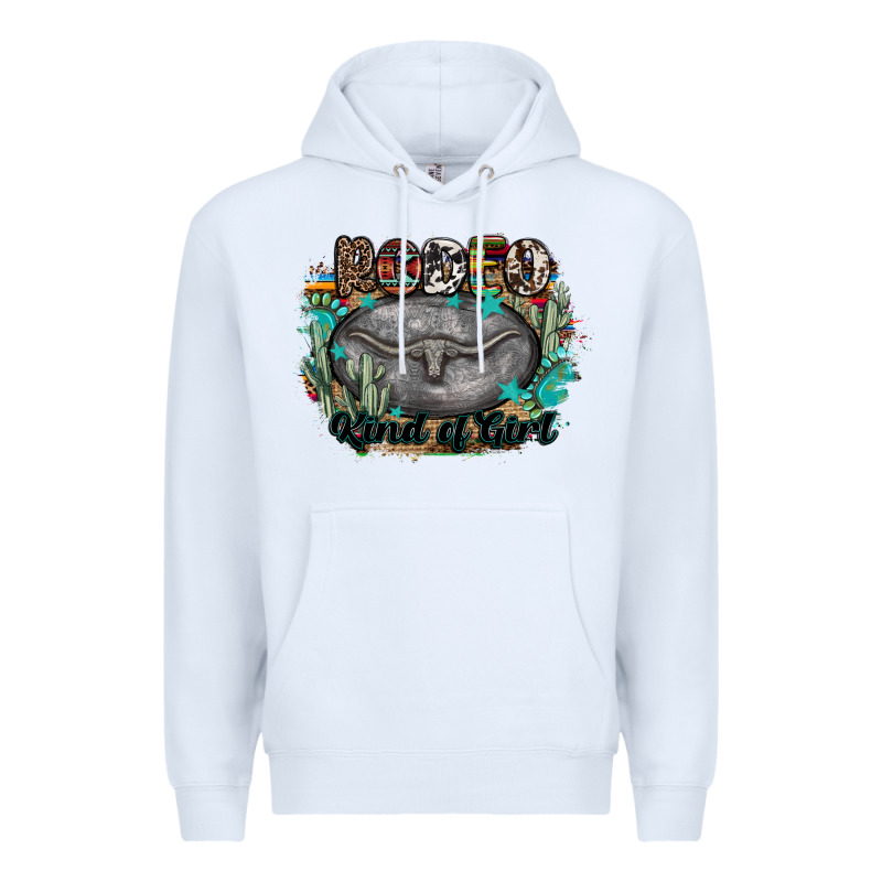 Rodeo Kind Of Girl Premium Hoodie by MaliasSmallBusiness | Teevron
