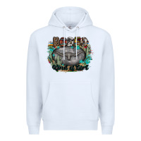 White rodeo kind of girl Premium Hoodie - MaliasSmallBusiness