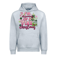 Heather Grey im dreaming of a pink christmas Urban Hoodie - MaliasSmallBusiness