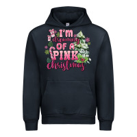 Navy im dreaming of a pink christmas Urban Hoodie - MaliasSmallBusiness