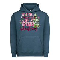 Pigment Midnight Navy im dreaming of a pink christmas Urban Hoodie - MaliasSmallBusiness