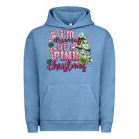Pigment Pebble Blue im dreaming of a pink christmas Urban Hoodie - MaliasSmallBusiness
