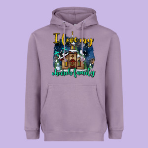 Christmas Church And Snow   ı Love My Church Family Heavyweight Hoodie Designed By Adodesignshop