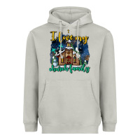Moon Dust Christmas church and snow   ı love my church family Heavyweight Hoodie - AdoDesignShop
