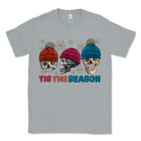 Heather Grey tis the season skull winter Classic Tee - FaDigitalArtStudio