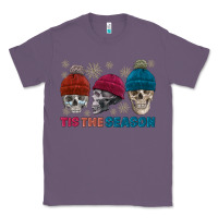 Lavender tis the season skull winter Classic Tee - FaDigitalArtStudio
