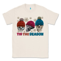 Natural tis the season skull winter Classic Tee - FaDigitalArtStudio