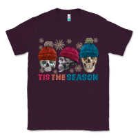 Plum tis the season skull winter Classic Tee - FaDigitalArtStudio