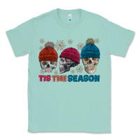 Seafoam tis the season skull winter Classic Tee - FaDigitalArtStudio
