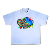Grape Ice autism hearts Urban Heavy Tee - Zillion Design Studio