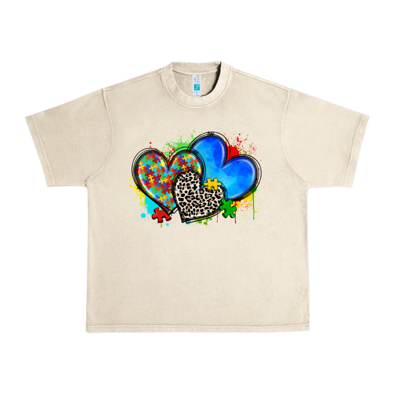 Autism Hearts Urban Heavy Tee by Zillion Design Studio | Teevron